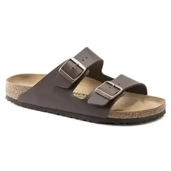 Birkenstock Arizona Birko-Flor Dark Brown Sandals Size 41 US W10/M8 0051701 - Picture 1 of 10